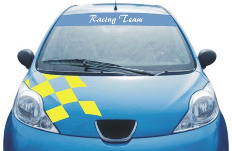 race sticker windscreen