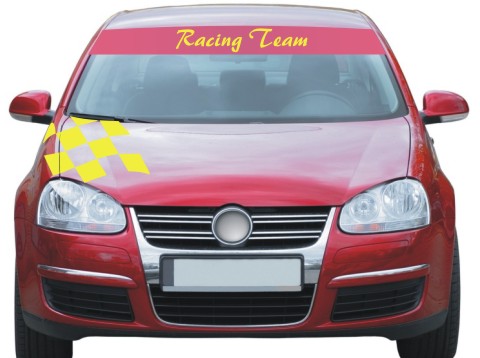race sticker windscreen