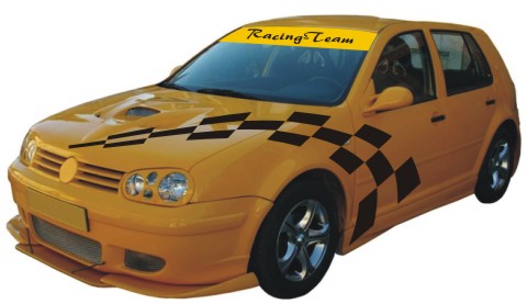 race sticker windscreen