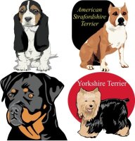 Wandtattoo Hunde