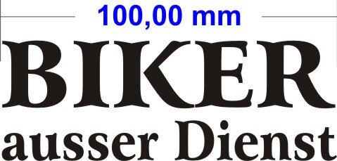 Biker ausser Dienst Aufkleber 