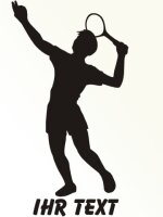 Tennis Aufkleber Autoaufkleber mit Text MO03