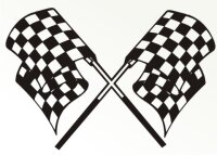 Racing Flagge Aufkleber MO12