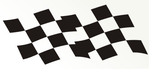 Racing Flagge Aufkleber MO17