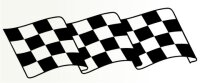 Racing Flagge Aufkleber MO79