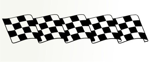Racing Flagge Aufkleber MO80