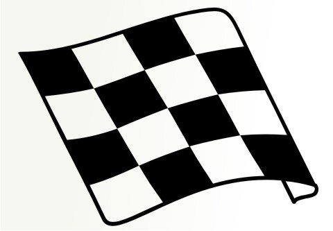 Racing Flagge Aufkleber MO77
