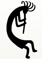 MO01 Kokopelli Aufkleber Kokopelliaufkleber