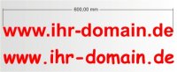 Domainaufkleber selbst gestalten, Webaufkleber...