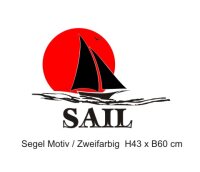 Segel, Sail Wandtattoo Zweifarbig