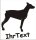 Dobermann Hundeaufkleber mit dem Namen Ihres Hundes
