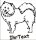 Hundeaufkleber Samojede mit dem Namen Ihres Hundes
