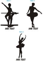 Ballett Aufkleber Autoaufkleber mit Text