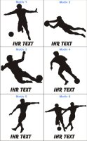 Fußballer Aufkleber Autoaufkleber mit Text