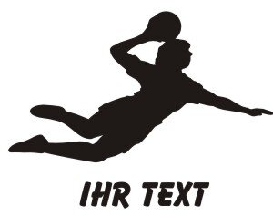 Handball Aufkleber Autoaufkleber mit Text