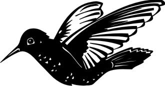 Kolibri Aufkleber, Vogelaufkleber Hummingbird Sticker