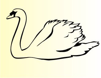 Schwan Aufkleber Vogelaufkleber Swan Sticker