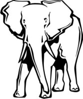 Elefant Aufkleber