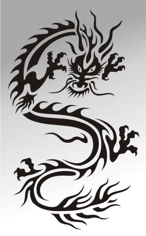 MO06 Drachen Aufkleber Drache Autoaufkleber Dragon Sticker