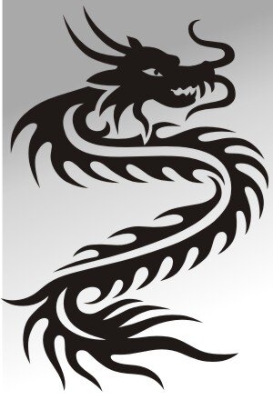 MO12 Drachen Aufkleber Drache Autoaufkleber Dragon Sticker