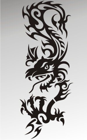 MO18 Drachen Aufkleber Drache Autoaufkleber Dragon Sticker