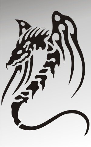 MO25 Drachen Aufkleber Drache Autoaufkleber Dragon Sticker