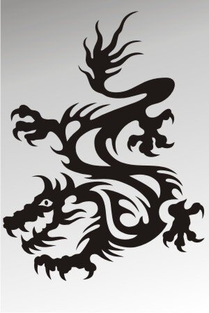 MO29 Drachen Aufkleber Drache Autoaufkleber Dragon Sticker