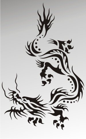 MO36 Drachen Aufkleber Drache Autoaufkleber Dragon Sticker