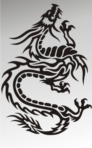 MO39 Drachen Aufkleber Drache Autoaufkleber Dragon Sticker