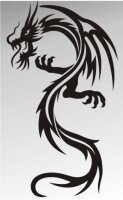 MO41 Drachen Aufkleber Drache Autoaufkleber Dragon Sticker