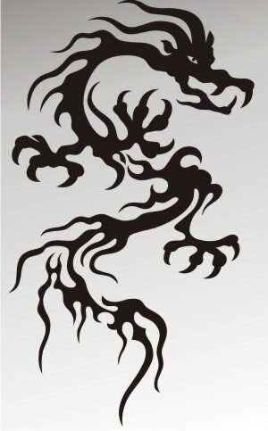 MO42 Drachen Aufkleber Drache Autoaufkleber Dragon Sticker