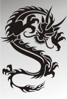 MO45 Drachen Aufkleber Drache Autoaufkleber Dragon Sticker