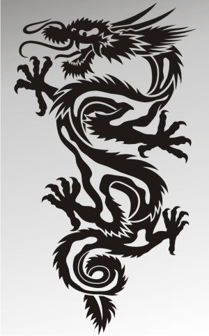 MO49 Drachen Aufkleber Drache Autoaufkleber Dragon Sticker