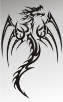 MO50 Drachen Aufkleber Drache Autoaufkleber Dragon Sticker