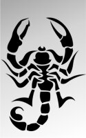 MO13 Skorpion Aufkleber Skorpionaufkleber Scorpion Sticker