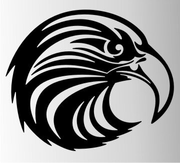 Adler Flammen Aufkleber MO08