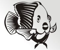 Tropical Fisch Aufkleber Sticker Angeln