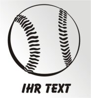 Baseball Aufkleber Autoaufkleber mit Text Ball Sticker