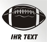 Football Aufkleber Autoaufkleber mit Text, Ball Sticker