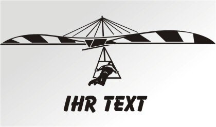 Drachenfliegen Aufkleber Autoaufkleber mit Text. MO02