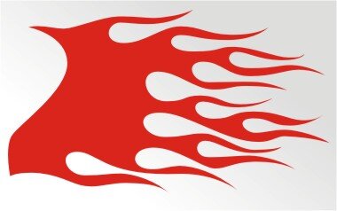 Flammen Aufkleber Flames Sticker Seitenaufkleber MO01