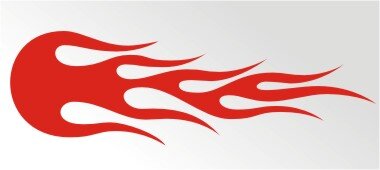 Flammen Aufkleber Flames Sticker Seitenaufkleber MO03