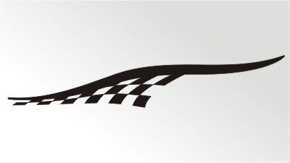 Racing Flagge Aufkleber MO07