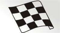 Racing Flagge Aufkleber MO09
