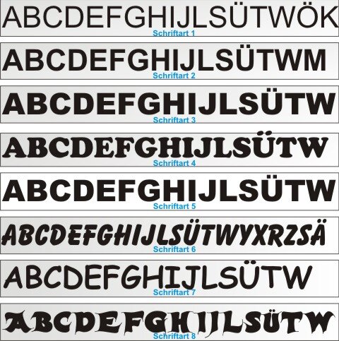 8 Blatt Selbstklebende Buchstaben, 2,5cm 5cm Großbuchstaben