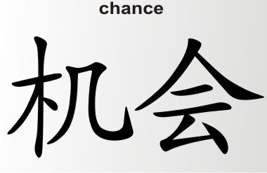 Aufkleber China Zeichen Chance Chinazeichen Sticker