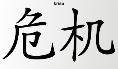 Aufkleber China Zeichen Krise Chinazeichen Sticker