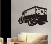 Panzerwagen Geldtransporter Wandtattoo, Walltattoo