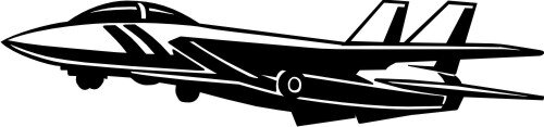 Jet Fighter Wandtattoo, Flugzeug Walltattoo MO01