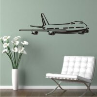 Jetliner Wandtattoo, Flugzeug Walltattoo, Wandaufkleber